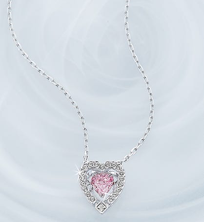 Swarovski® Sparkle Pink Heart Necklace